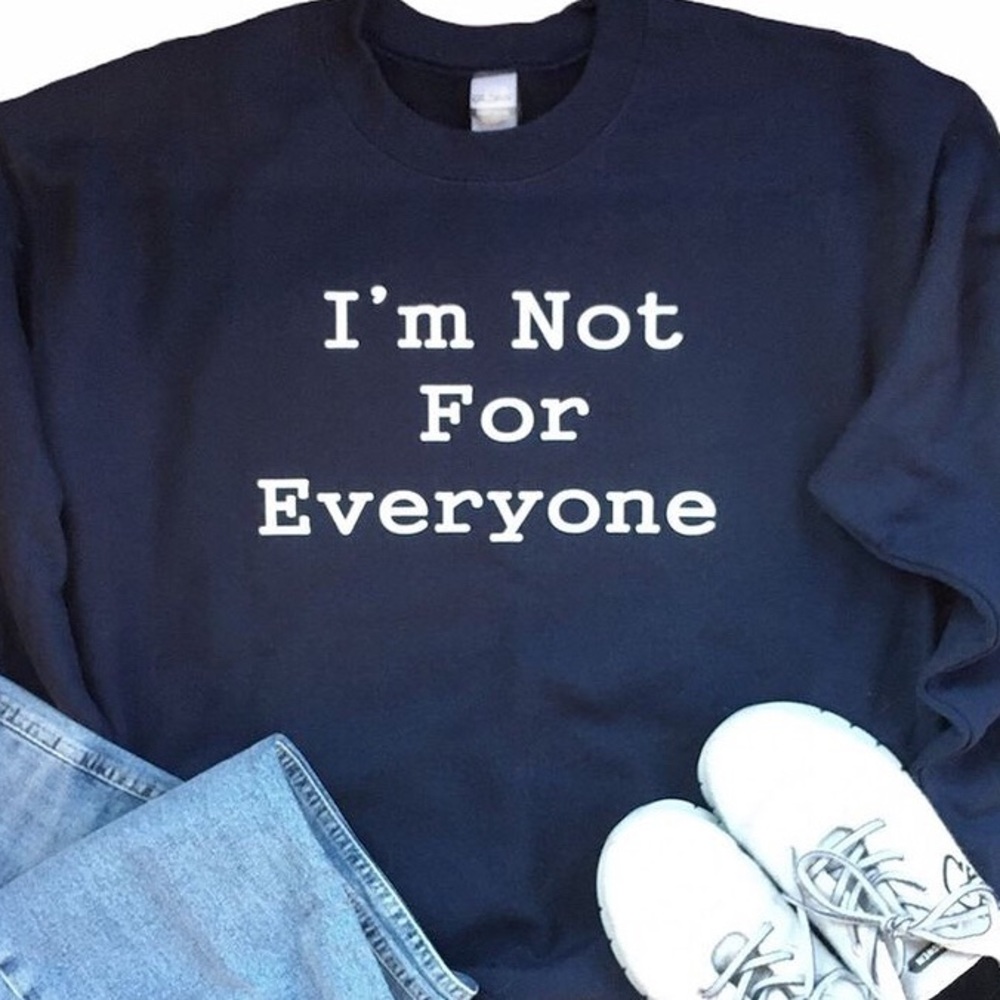 Graphic Navy And White Sweatshirt NWOT